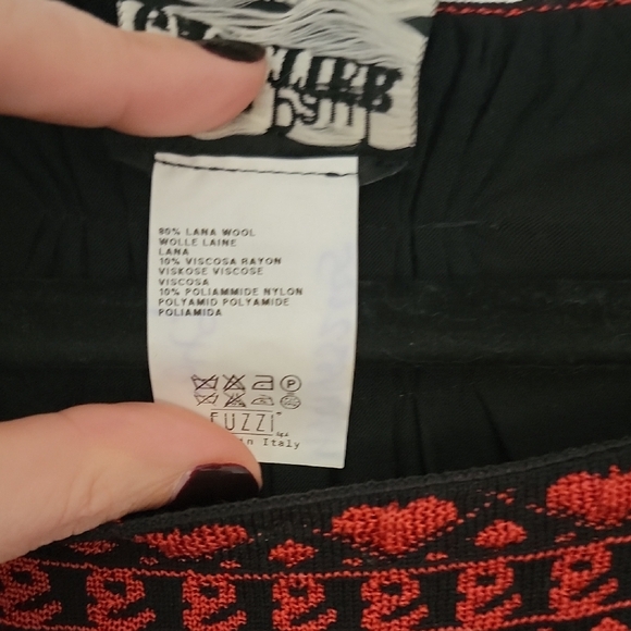Jean Paul Gaultier Black Top With Red Embroidery - Picture 3 of 4